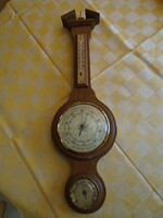 Antik fa barométer hibátlan állapotban