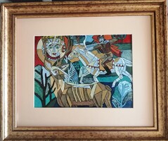 Józsa János festőművész Csodaszarvas