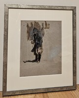 Szász Endre- Álló katona puskával