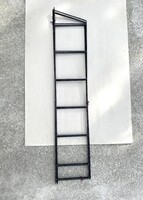 3 DB, 7 POLCOS, VASBÓL KÉSZÜLT, RETRO FALI POLCTARTÓ EGYÜTT 112 CM