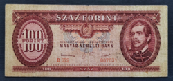 100 Forint 1949, VF.  Alacsony sorszám!