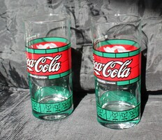 2 db régi német Coca-Colás pohár