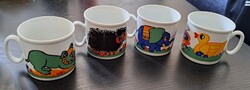 Zsolnay  gyerek porcelán bögre 4 db egyben