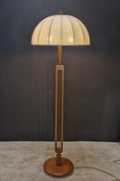 Mid century modern, teak állólámpa, gomba lámpa, skandináv design