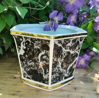 Bavaria porcelán elegáns márványmintás kaspó