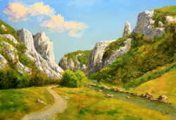 Lantos György: Tordai hasadék 40x60 cm