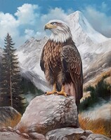 Dabronaki Sas 50x40 cm olaj-vászon