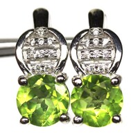 Valodi Peridot 925 Ezust Fülbevalò