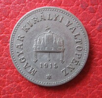 Magyar Királyság 10 fillér 1915 (H15)