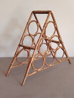 Mid century rattan bortartó 1960 ALKUDHATÓ