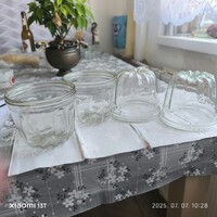 Hőálló üveg kuglóf forma, sütőforma, puding forma eladó! 11 x 11 cm