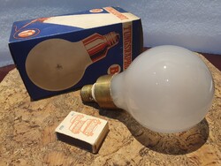 Retro Tungsram ultrabrutál 500 wattos villanykörte dobozában izzó égő szocreál