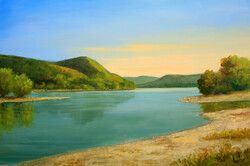 Lantos György: Dunai csend 40x60 cm