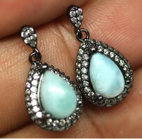Valodi Larimar 925 Ezust Fülbevalò