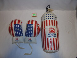 Gyerek boksz szett, készlet - kesztyű, zsák