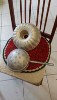 Alumínium szűrő és kuglófsütő retro