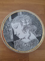 Hollóházi Szász Endre falitányér 20 cm