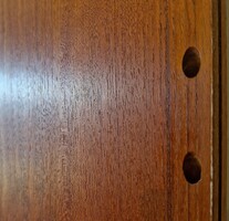 Vintage, mid century modern dán teak falpanel, Poul Cadovius, több darab Cado System