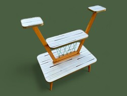 Ritka, különleges, V-alakú retro virágtartó a’60-as évekből - mid-century modern stílusban