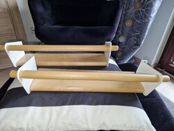 2db új, IKEA 40cm-es NEREBY falipolc, akasztós résszel
