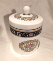 Wedgwood Runnymede festett fedeles porcelán tégely fűszertartó