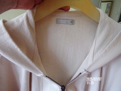 Olasz bézs színű kapucnis pamut dzseki