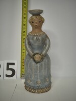 Kiss roóz ilona ceramic figurine, ceramic statue, - old unmarked - / 25