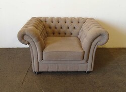 1V911 Mid century hatalmas drapp design klubfotel