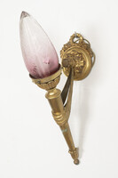 Fáklya alakú falikar rózsaszínes burával