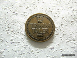 TRIMM Taler 1990 emlékérem  Átmérő 40 mm  Súly 24.13 gramm