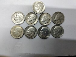 Ezüst ONE DIME USA eladó