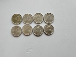 Ezüst 1/2 Svájci frank eladó