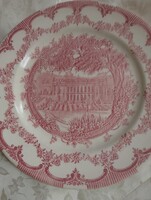 Angol pink tányér 25 cm