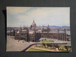Képeslap,Budapest,Országház,Parlament látkép,részlet, 1965-