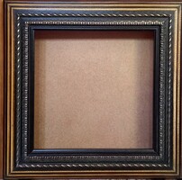 Díszes fa képkeret új állapotban. Tükörhöz, képhez, 10 cm széles. külső méret 60x60 cm.