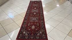 3932 Hindu Hussianabadi kézi gyapjú perzsa futó szőnyeg 80X330CM