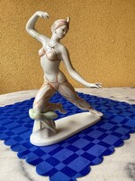 SEHEREZÁDÉ hollóházi porcelán szobor kézi festéssel 26 cm.