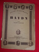 1922. Papp Viktor: Haydn József élete és művei könyv a képek szerint PANTHEON