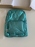 Új extra türkiz dobozos címkés Zara luxus hátizsák backpack  türkizkék kék