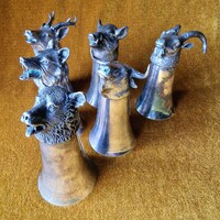 European antique silver-plated stirrup cup
