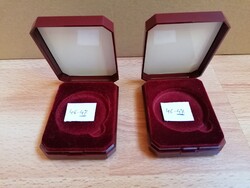 MNB érme tároló, tartó doboz, díszdoboz - kb Ø 46-47 mm