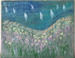 By the coast  50x40cm egyedi vászonkép