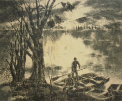 Blahos Rudolf (1917-1986) : Estefelé / Halászok