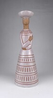 1W033 Jelzett Berkovits Anna nőalak, figurális kerámia gyertyatartó 33.5 cm