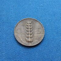OLASZ  1921  5 Centesimi