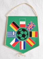 Futball Europa Bajnokság Olaszország , reklám , emlék tárgy , 1980 sport zászló