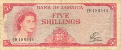 5 shilling shillings 1964 Jamaica Jamaika Stanley W. Payton Erzsébet királynő