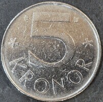 Svédország 5 Korona, 1982.