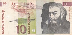 Szlovénia 10 Tollár 1992