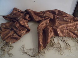 SÁL - SELYEM - ALKUKÉPES - 142 x 60 cm +15 cm ROJT - HÍMZETT -  HIBÁTLAN